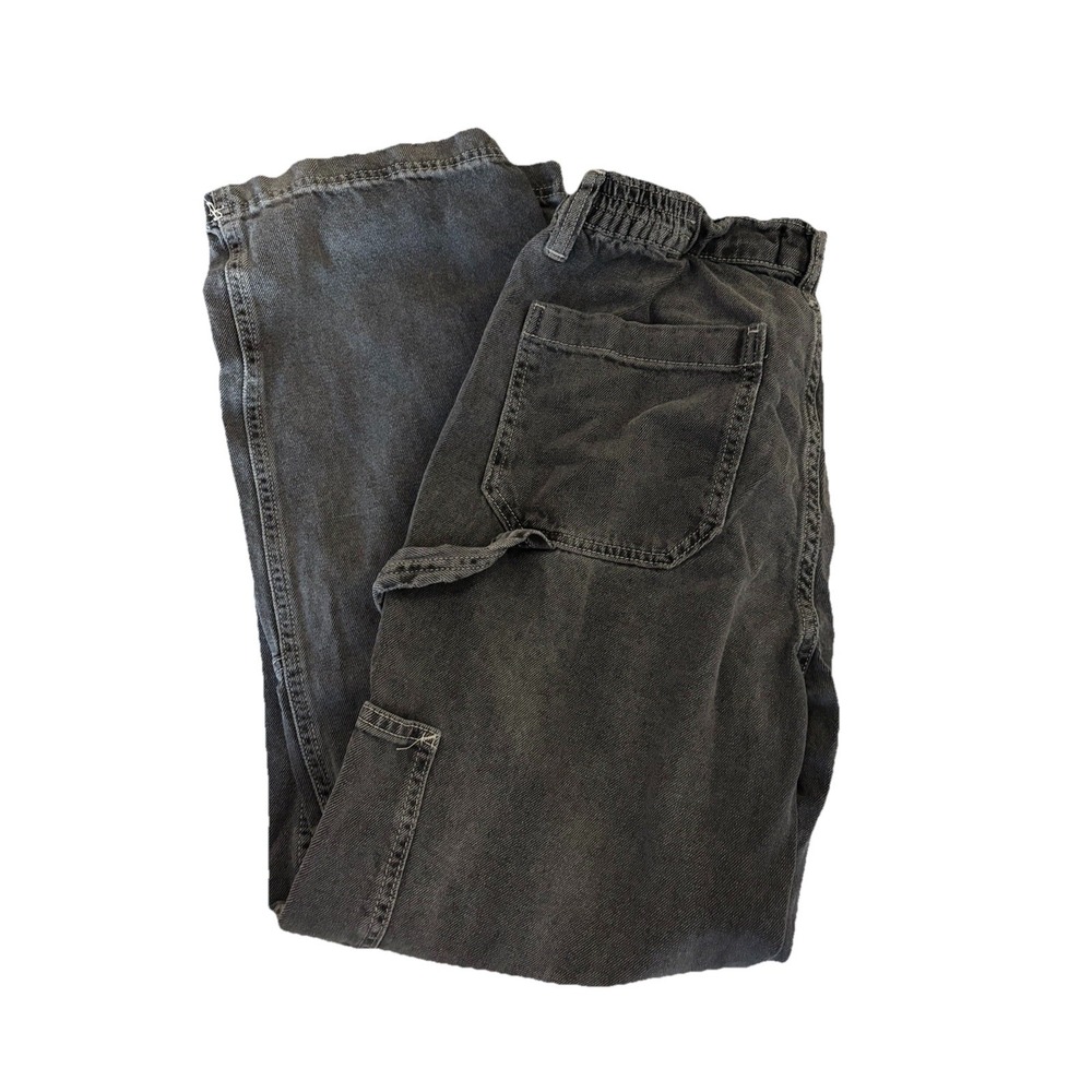 BDG Womens 27x27.5 Baggy Stretch Denim Cargo Pants Wide Leg‎ Streetwear Grunge - Picture 8 of 9